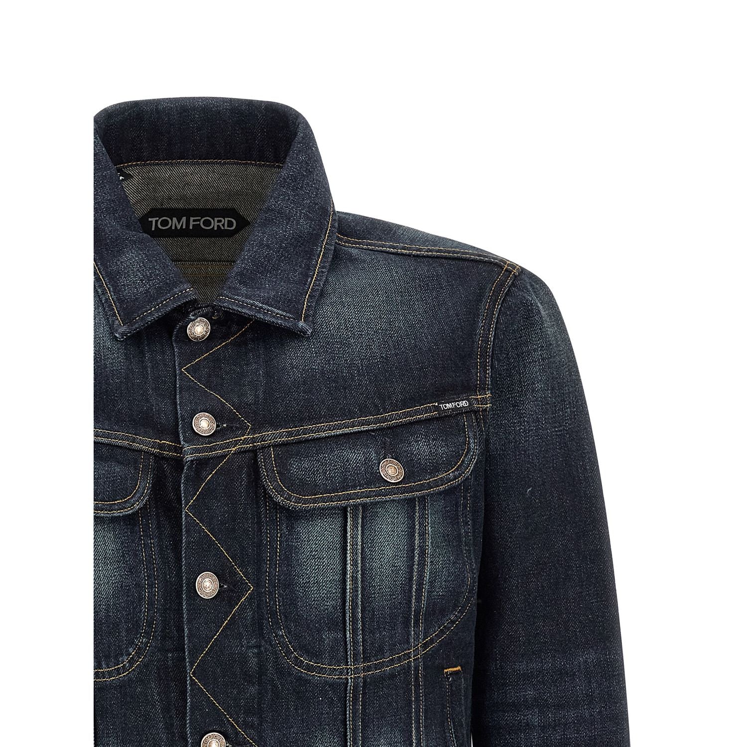 Tom Ford Blue Cotton Denim Jacket