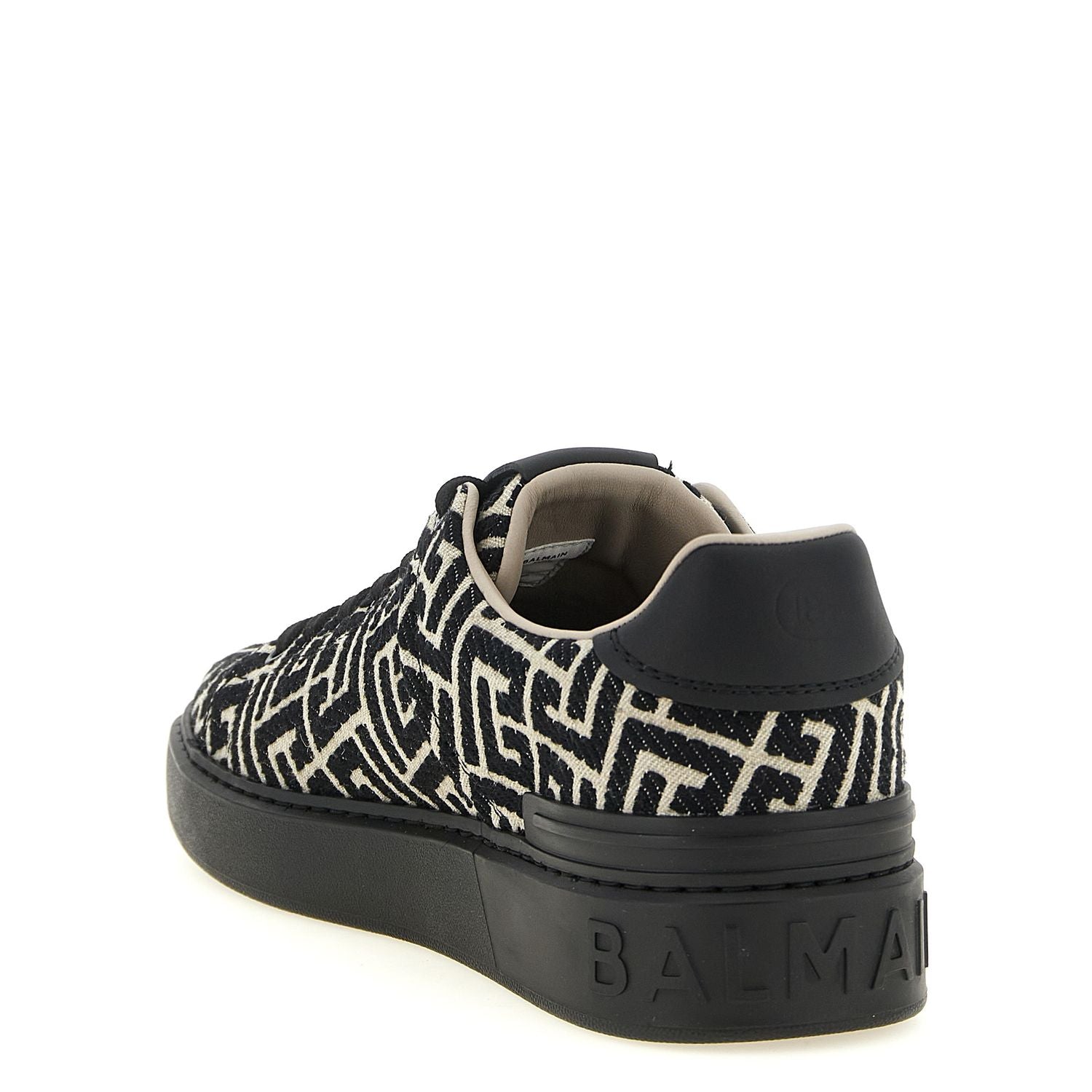 Balmain Bicolor Cotton Low Top Sneakers