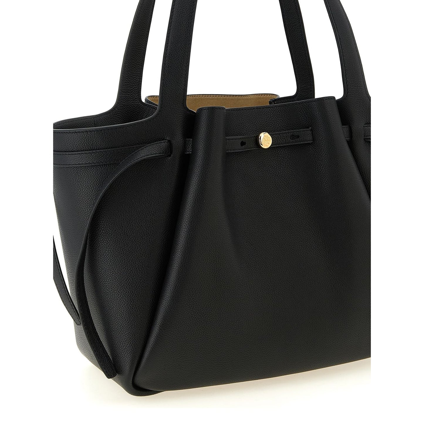 Tory Burch Black Cowhide Tote Bag