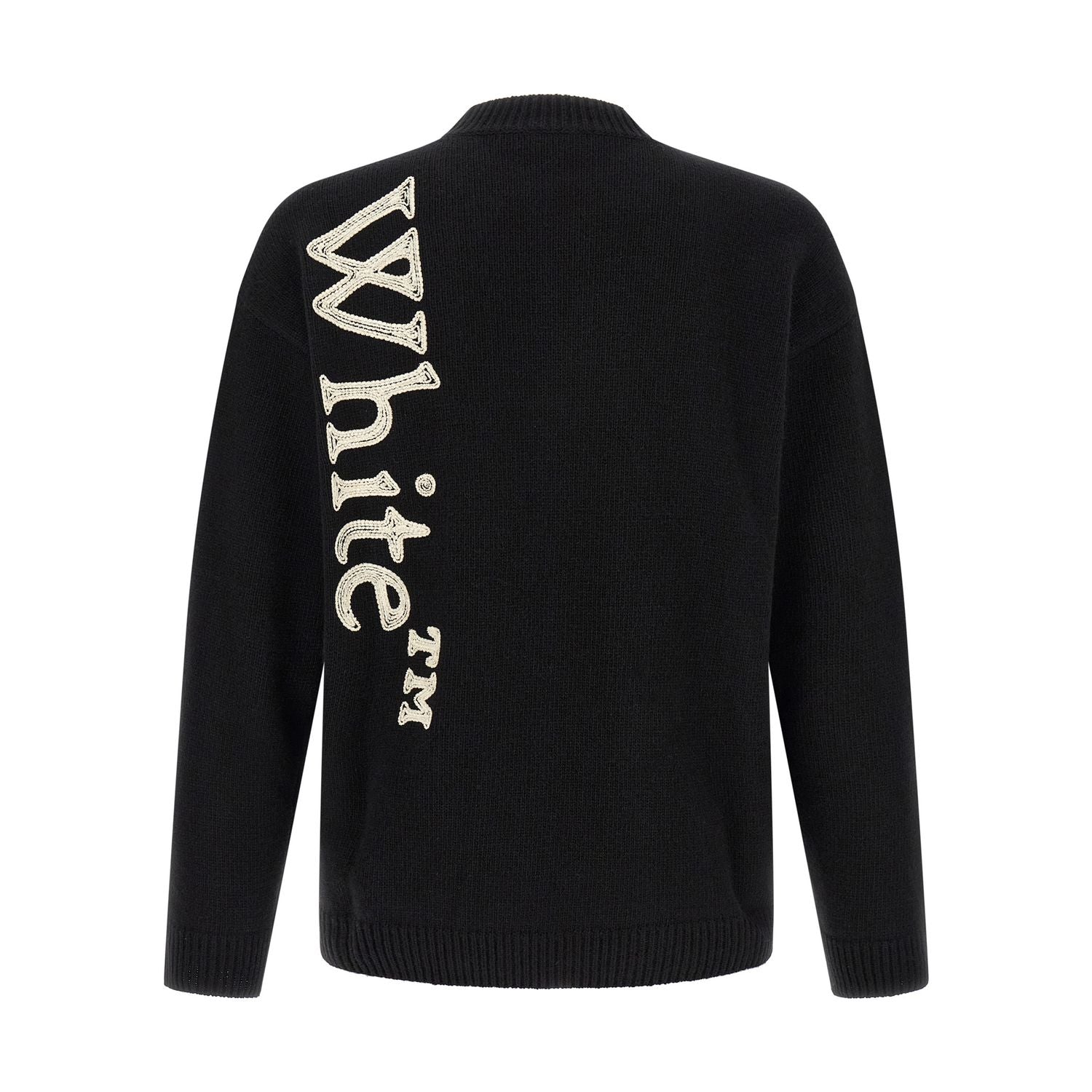 Off-White Bicolor Wool Cardigan