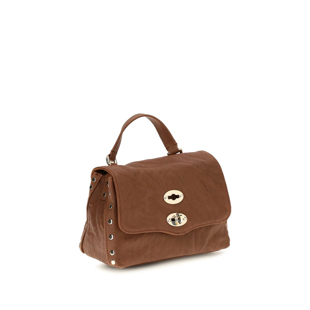 Zanellato Brown Suede Leather Shoulder Bag