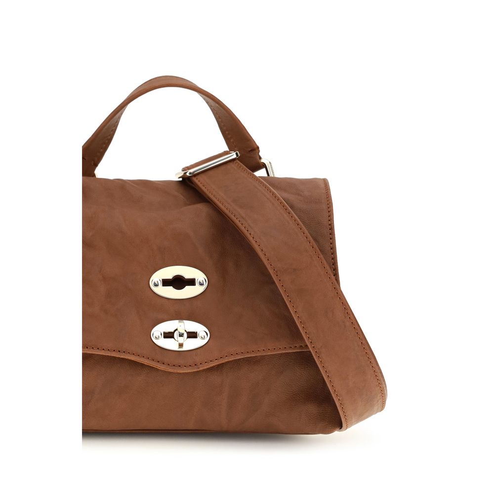 Zanellato Brown Suede Leather Shoulder Bag