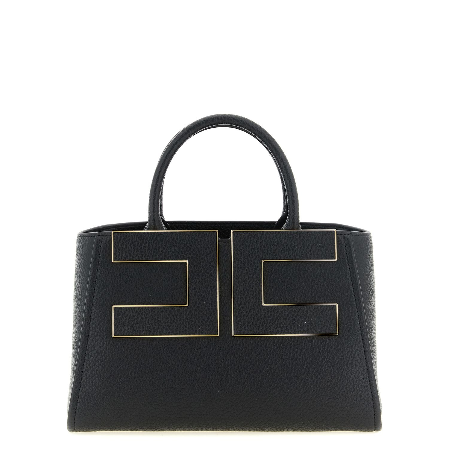 Elisabetta Franchi Black Polyester Tote Bag
