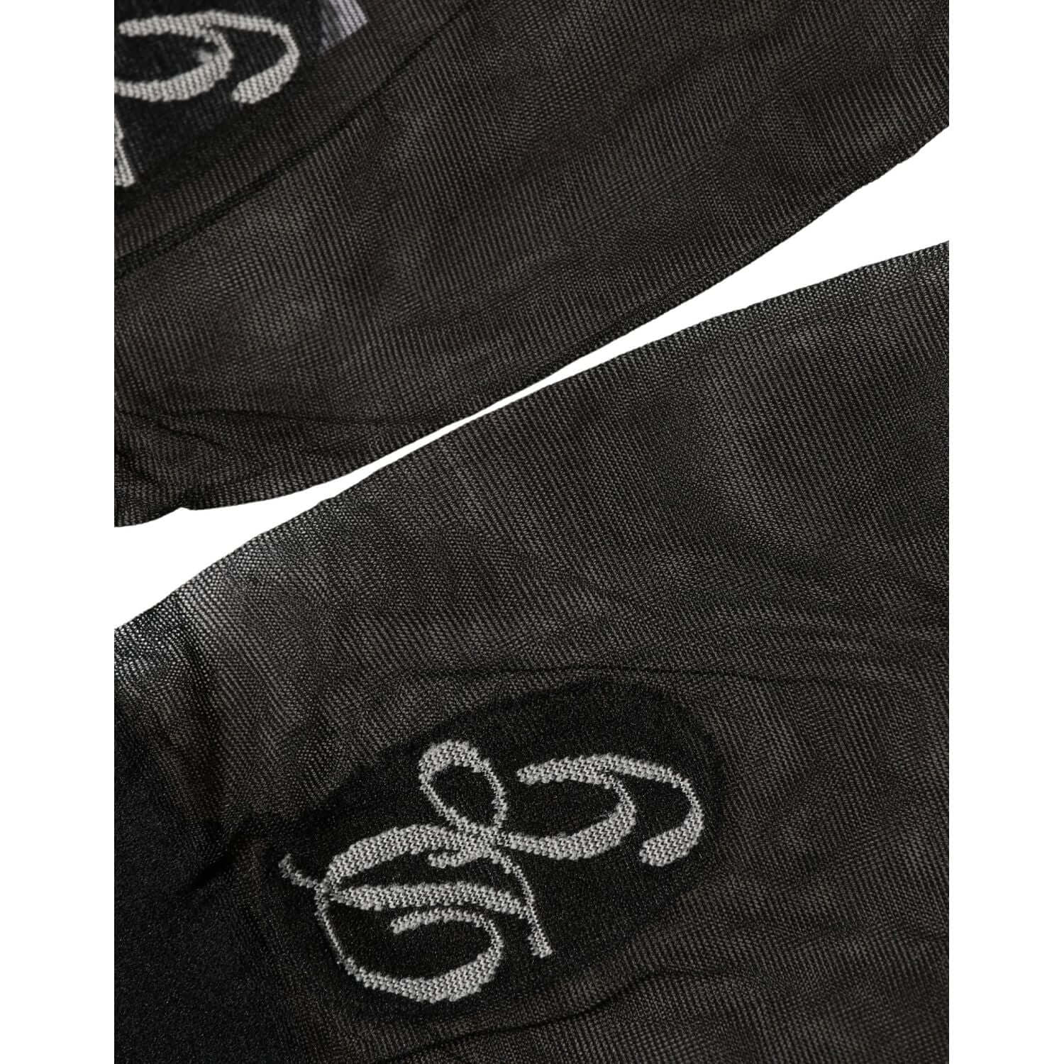Dolce & Gabbana Black Nylon Mesh Sheer Calf Long Accessory Socks