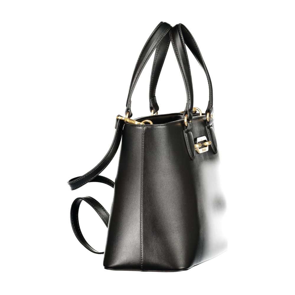 Mario Valentino Black Polyurethane Women's Bag