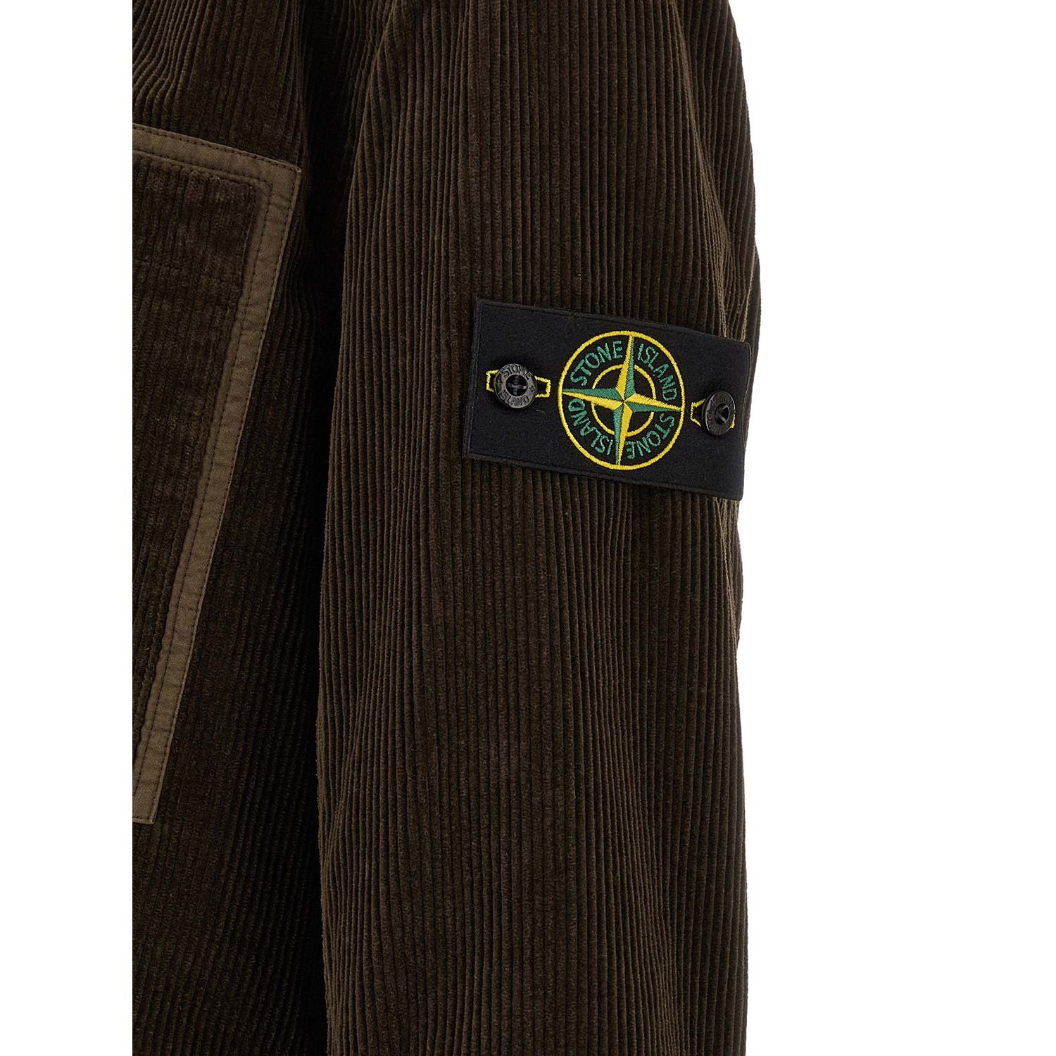 Stone Island Brown Cotton Blouse
