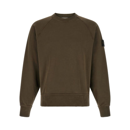 Stone Island Gray Cotton Sweatshirt