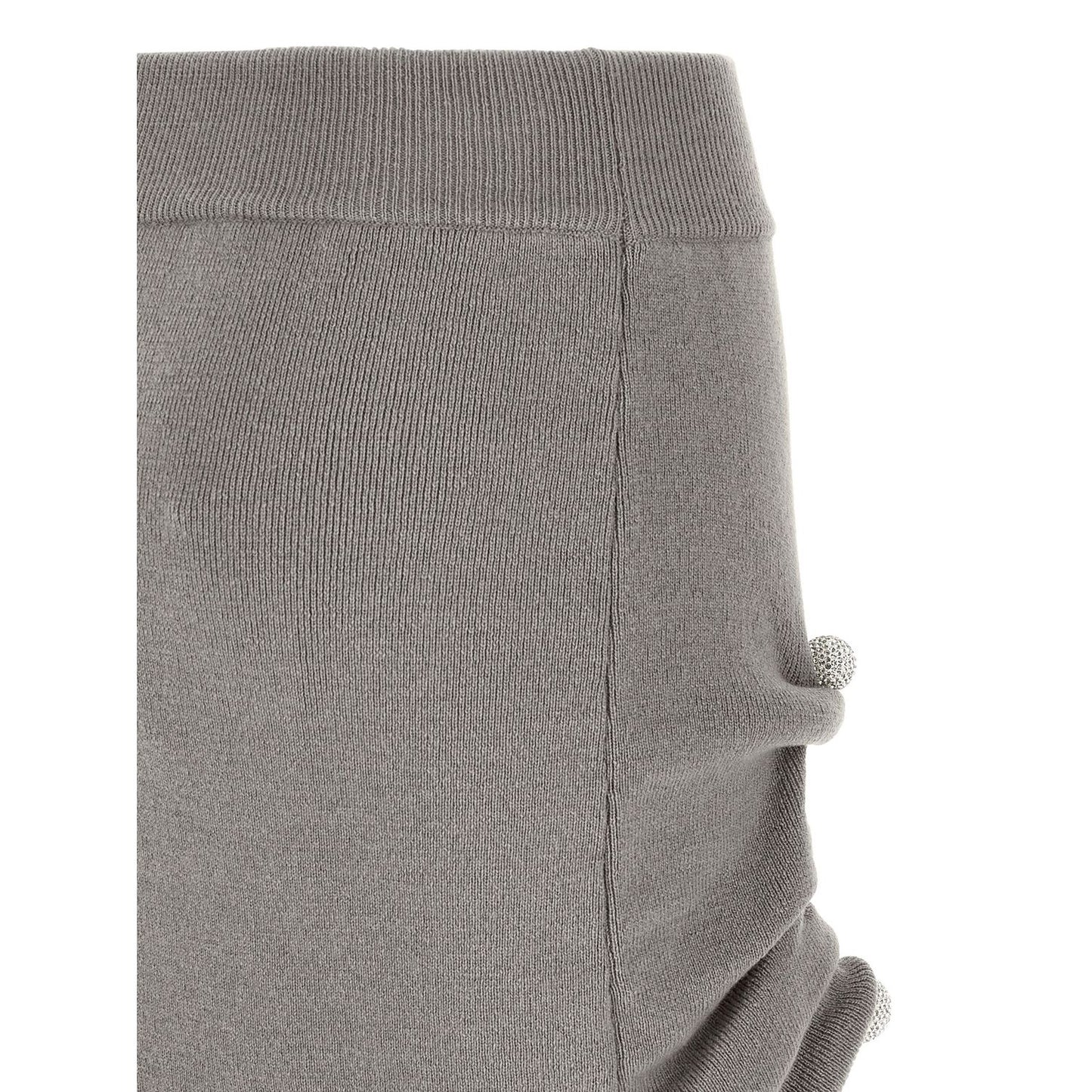 Giuseppe Di Morabito Gray Virgin Wool Long Skirt