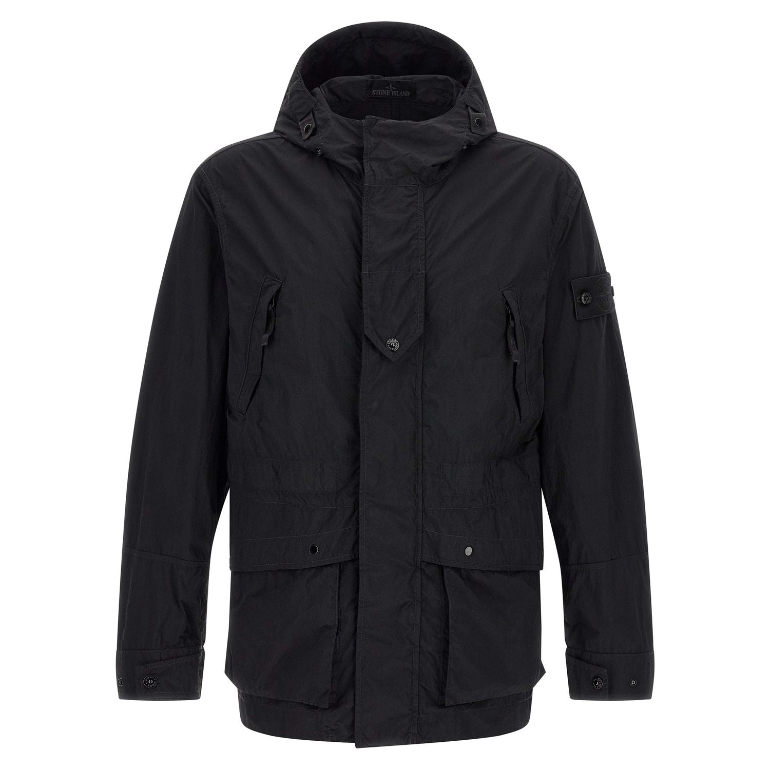 Stone Island Black Polyamide Shell Jacket