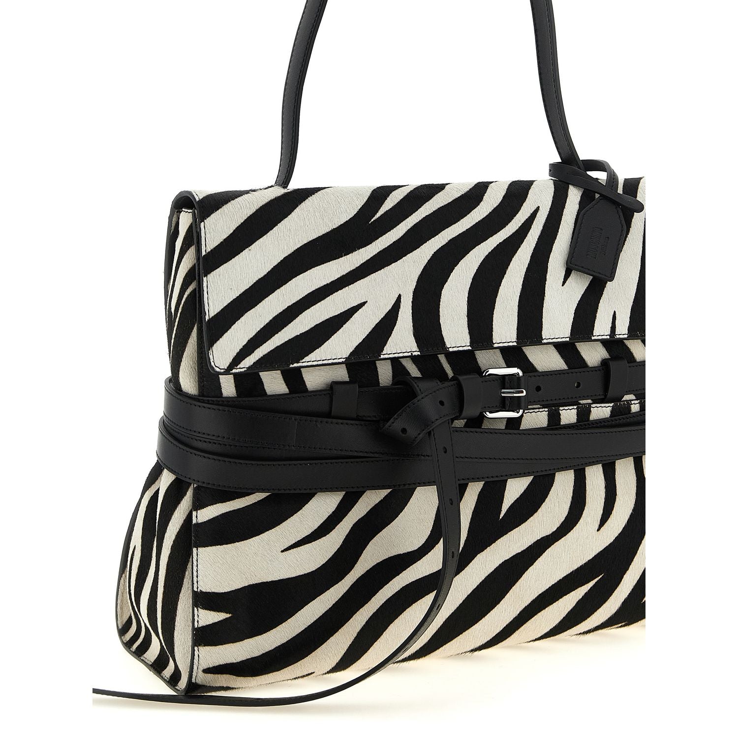 Moschino Bicolor Calfskin Handbag