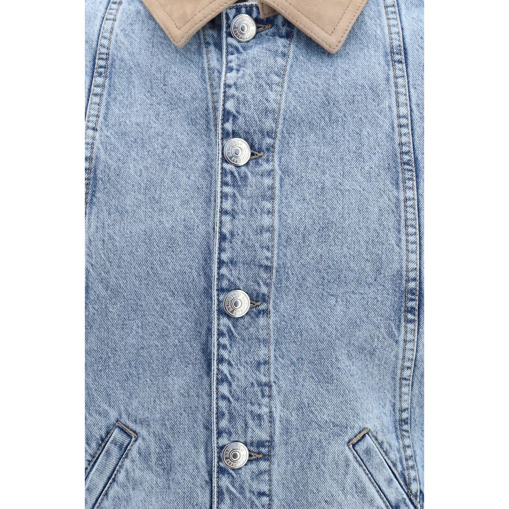 Brunello Cucinelli Blue Cotton Denim Jacket