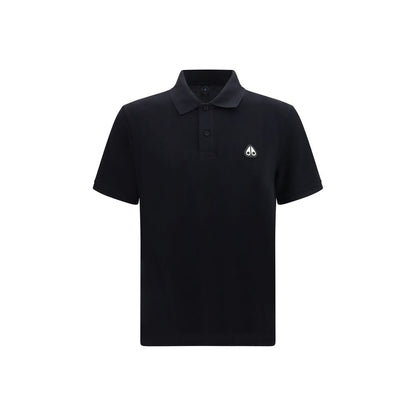 Moose Knuckles Black Cotton Polo Shirt