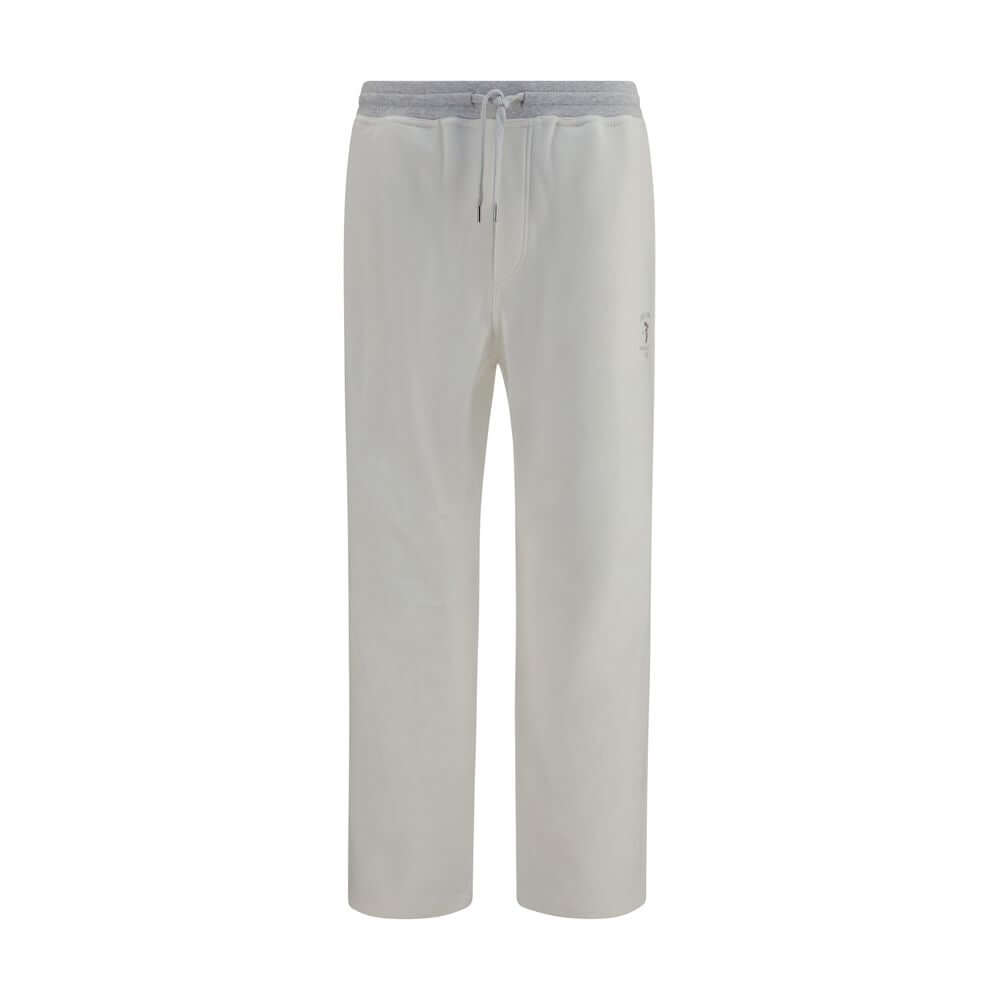 Brunello Cucinelli White Cotton Casual Pants