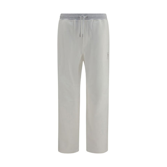 Brunello Cucinelli White Cotton Casual Pants