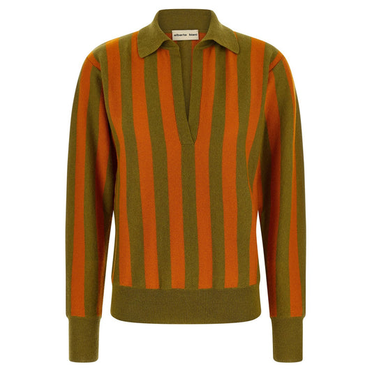 Alberto Biani Multicolor Cashmere Polo Shirt