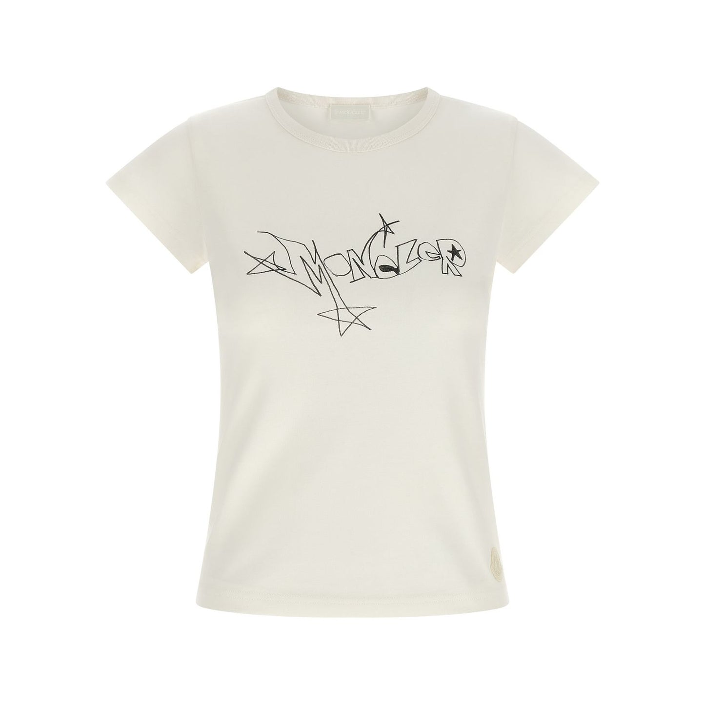 Moncler White Cotton T-Shirt