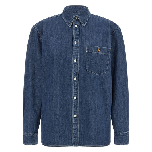Polo Ralph Lauren Blue Cotton Blouse