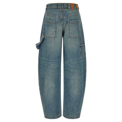 Darkpark Blue Cotton Relaxed Fit Jeans