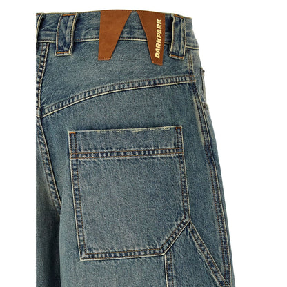 Darkpark Blue Cotton Relaxed Fit Jeans