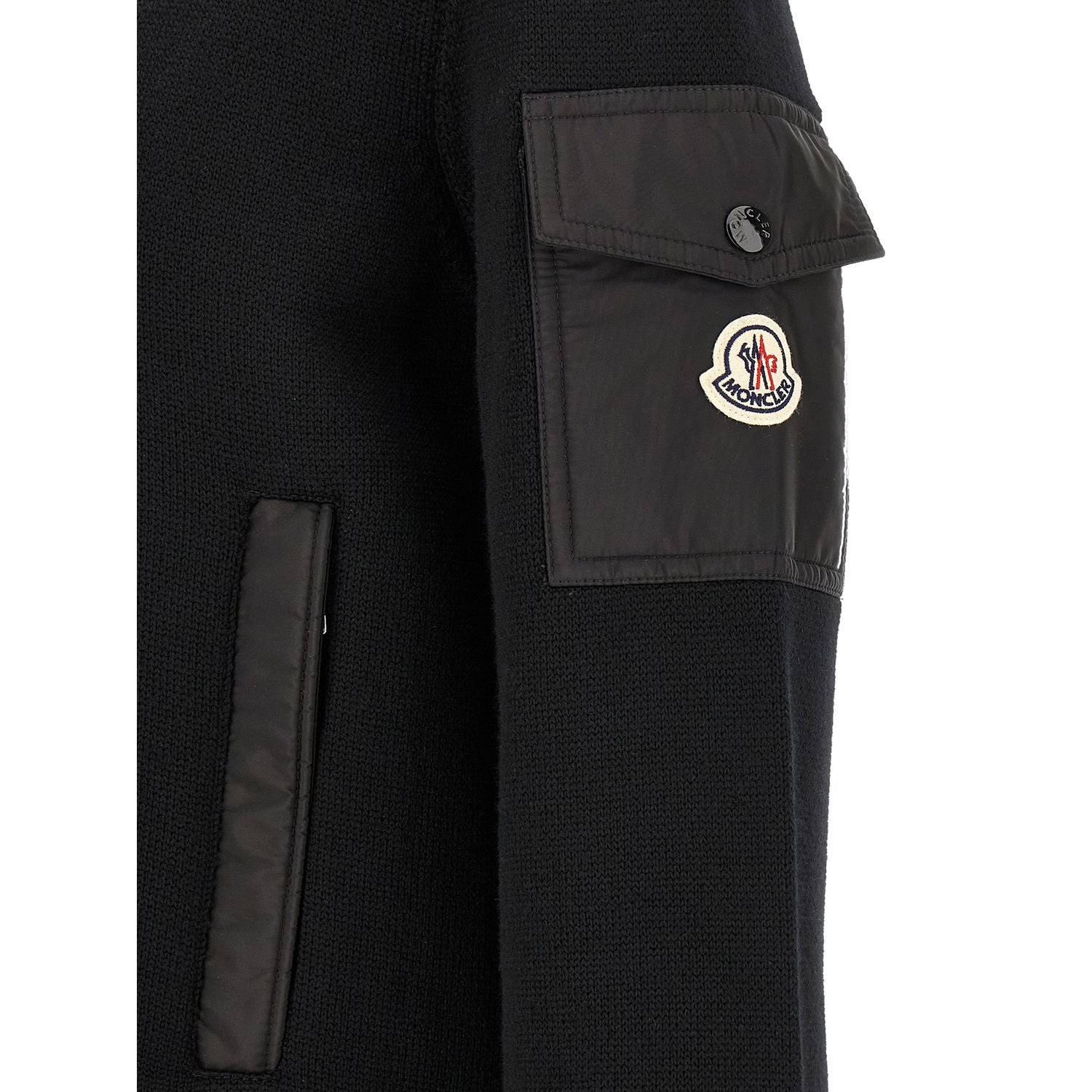 Moncler Black Polyamide Cardigan