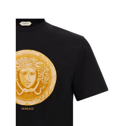 Versace Black Cotton T-Shirt