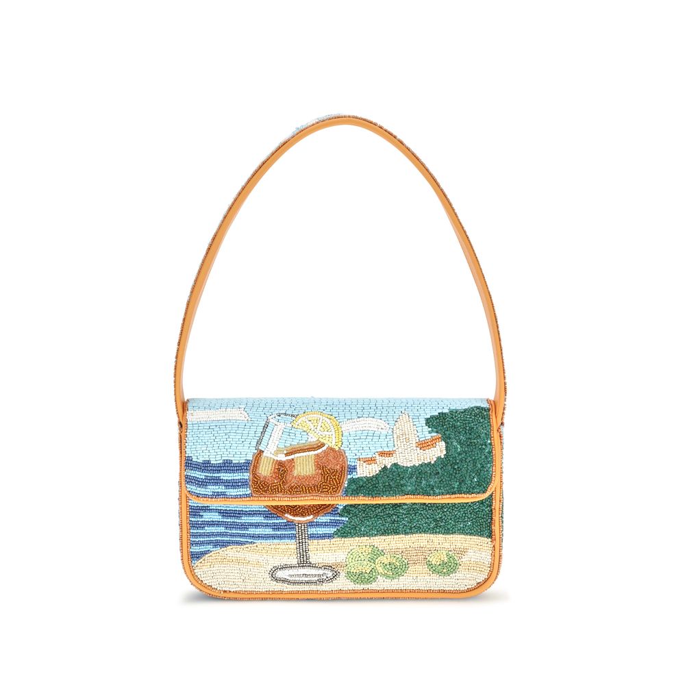 Staud Multicolor Rayon Shoulder Bag