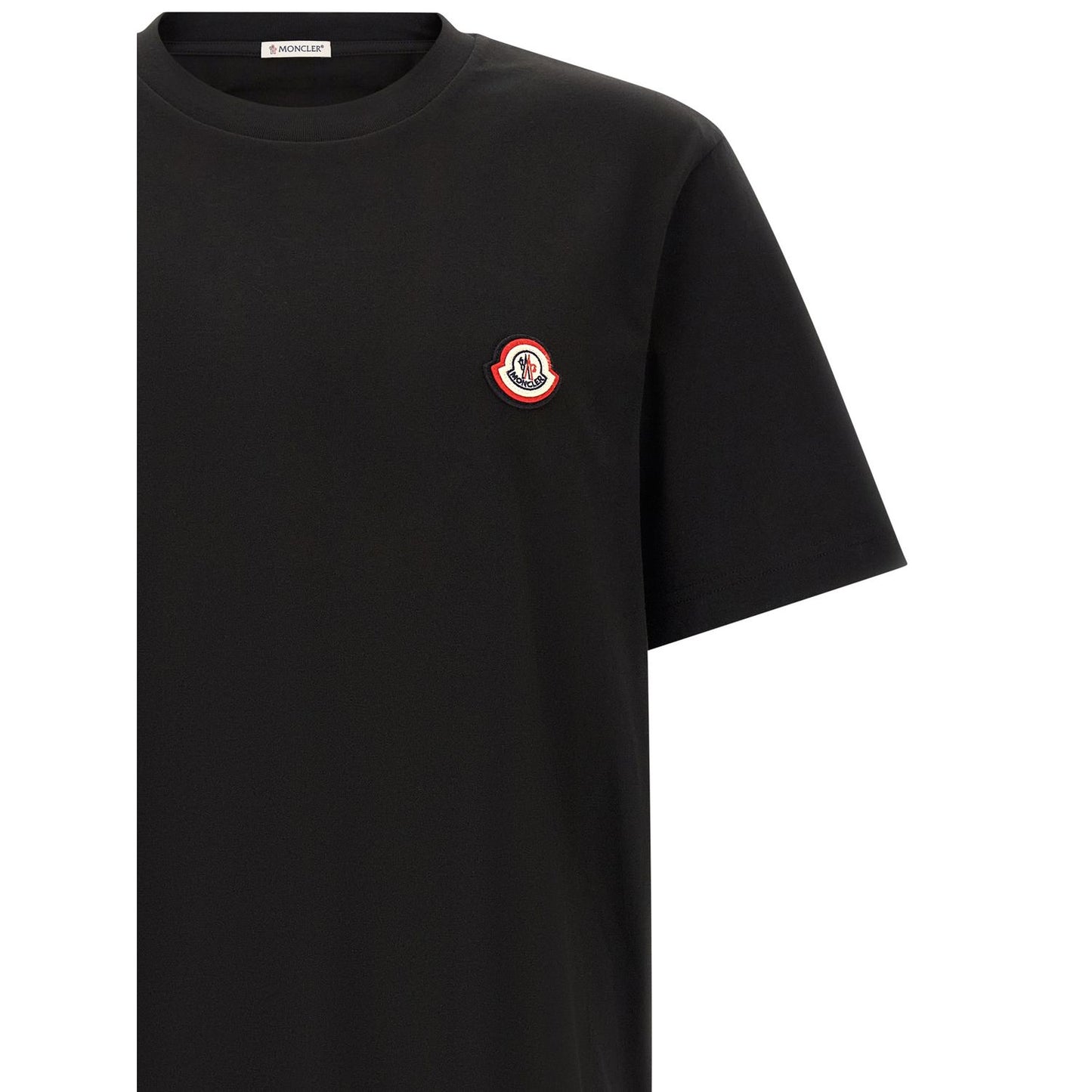 Moncler Black Cotton T-Shirt