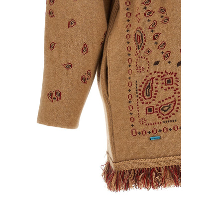 Alanui Beige Cashmere Cardigan