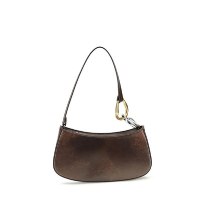 Staud Brown Calf Leather Bos Taurus Shoulder Bag