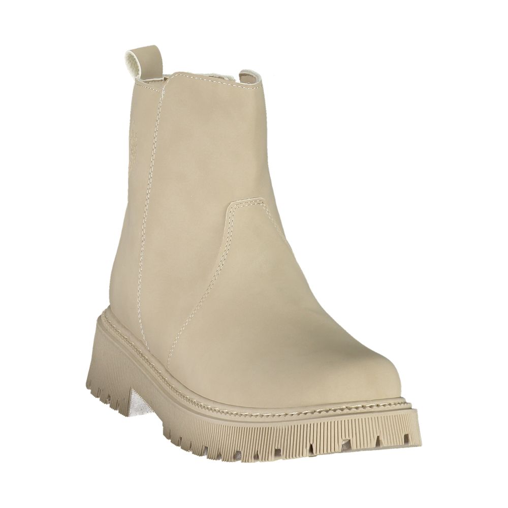 U.S. POLO ASSN. Beige Polyurethane Women Bootie