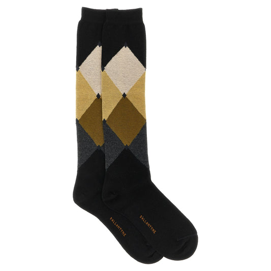 Ballantyne Black Cotton Socks