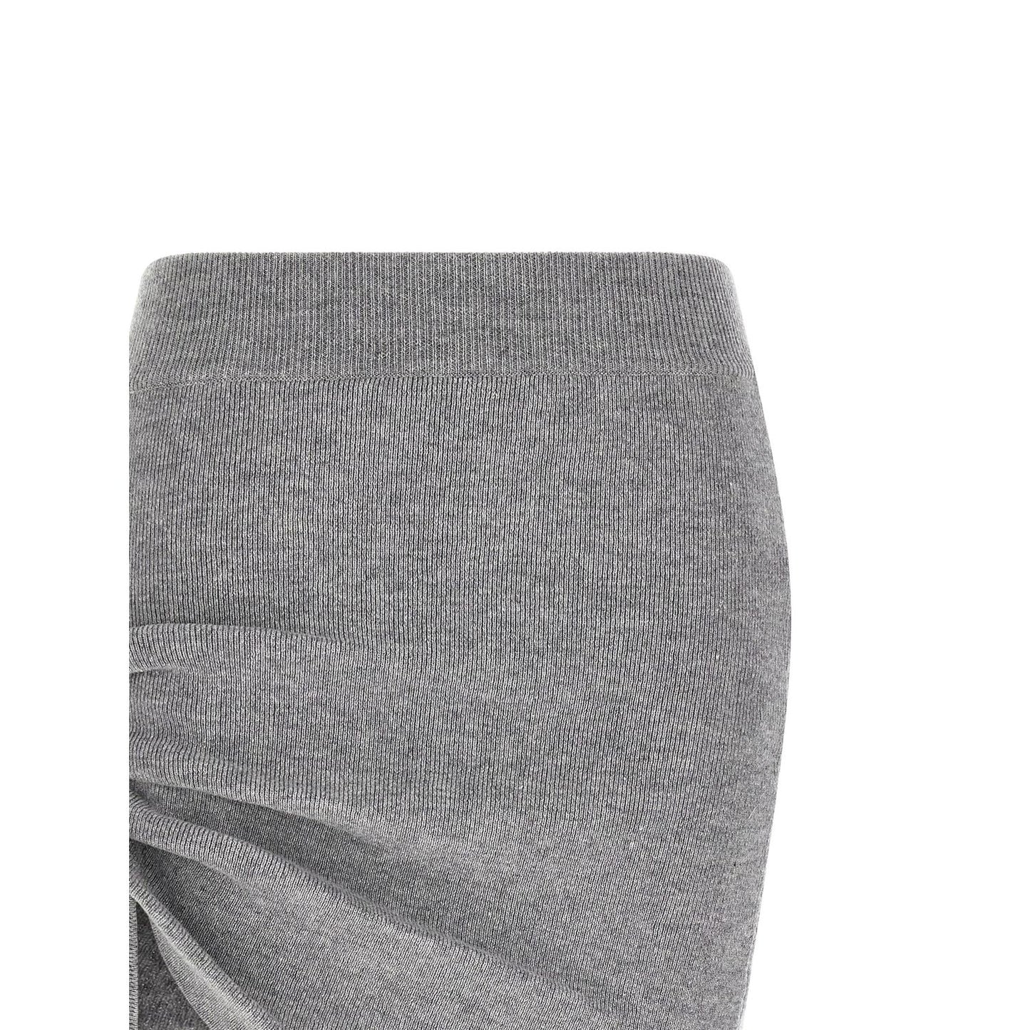 Giuseppe Di Morabito Gray Virgin Wool Long Skirt