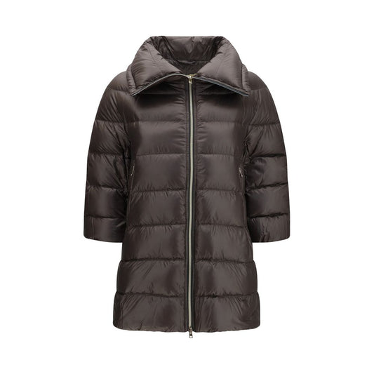 Herno Gray Polyester Full-Length Jacket