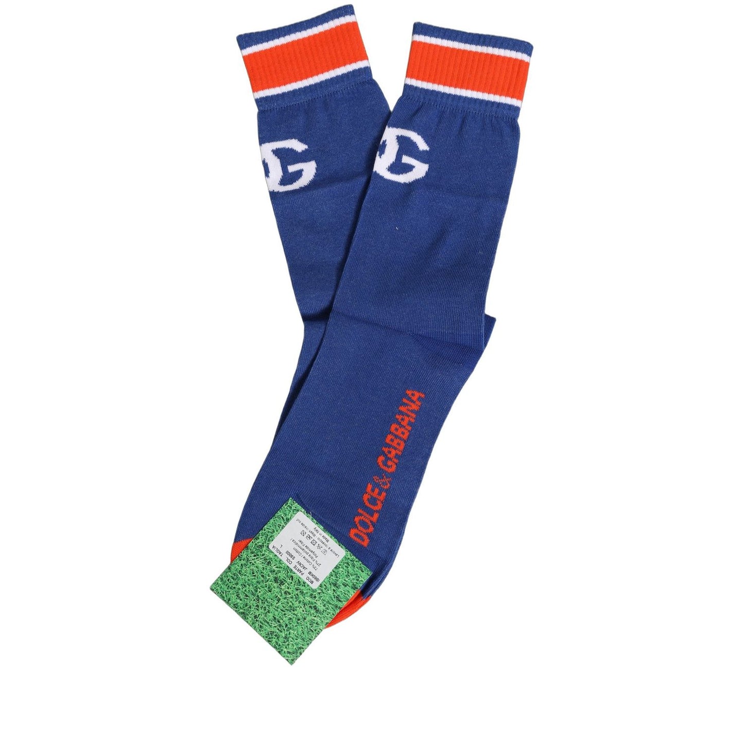 Dolce & Gabbana Men Multicolor Cotton Mid Calf Accessory Socks