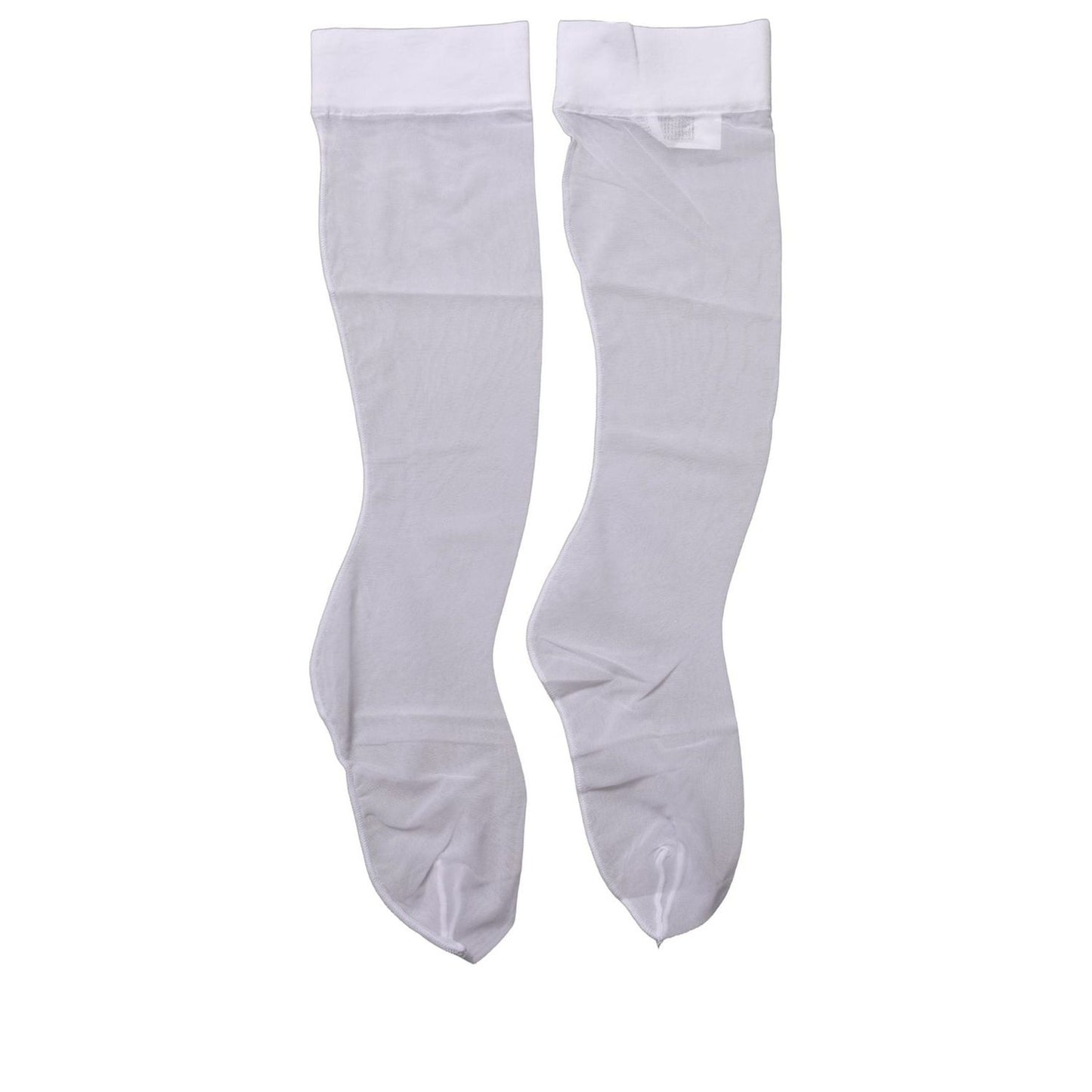 Dolce & Gabbana White Knee High Sheer Nylon Accessory Socks
