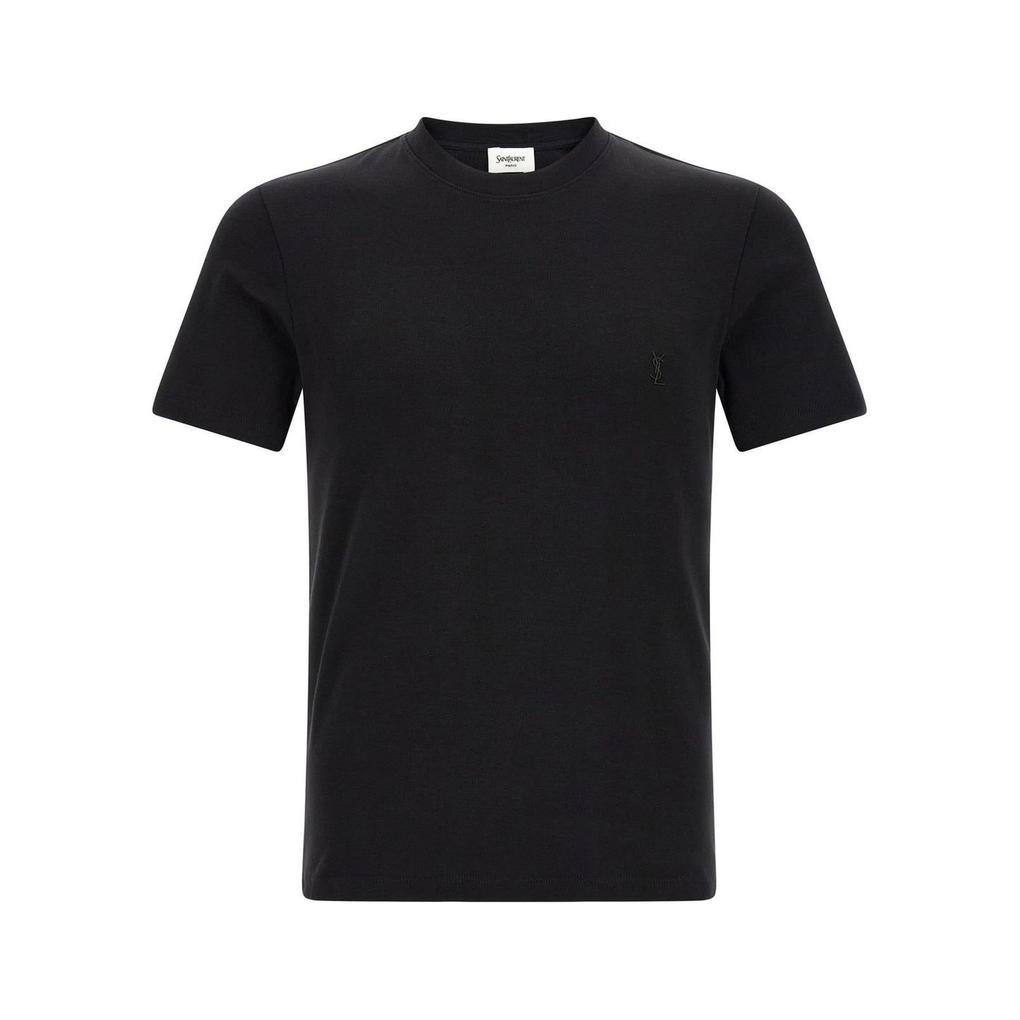 Saint Laurent Black Cotton T-Shirt