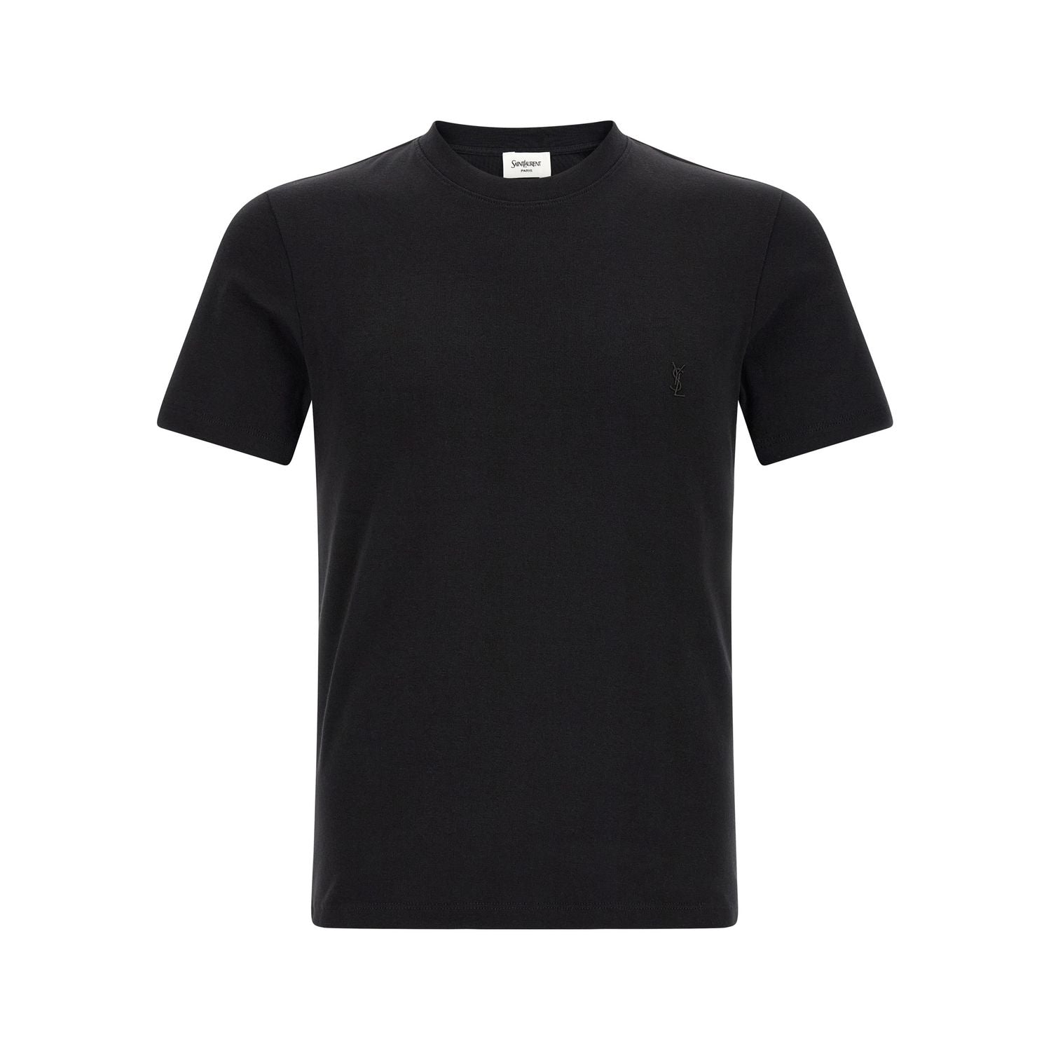 Saint Laurent Black Cotton T-Shirt