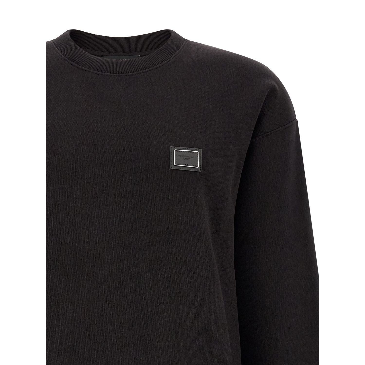 Dolce & Gabbana Black Cotton Sweatshirt