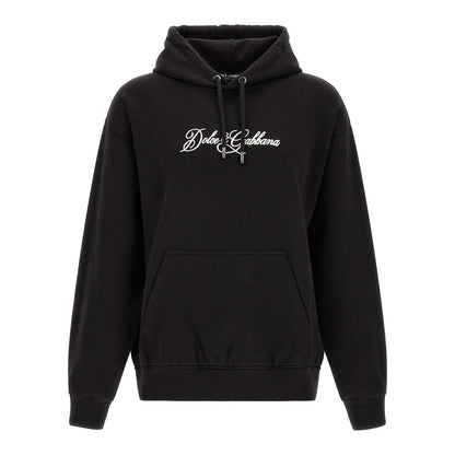 Dolce & Gabbana Black Cotton Sweatshirt