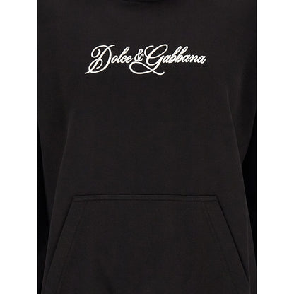 Dolce & Gabbana Black Cotton Sweatshirt
