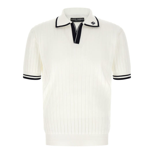 Dolce & Gabbana Bicolor Cotton Polo Shirt