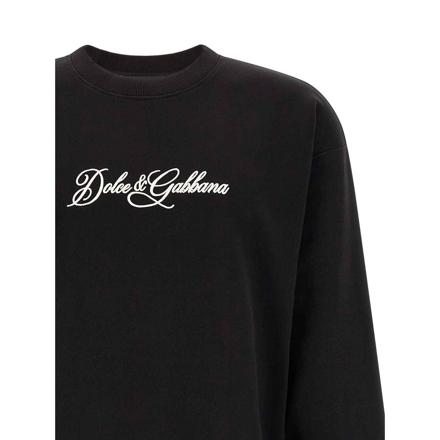 Dolce & Gabbana Black Cotton Sweatshirt