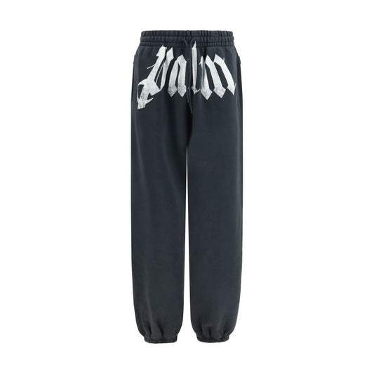 Palm Angels Gray Cotton Joggers (Workout Pants)