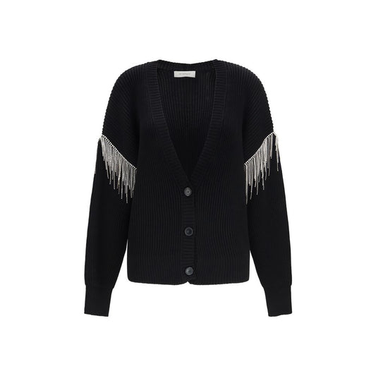 Max Mara Black Wool Oves Aries Cardigan