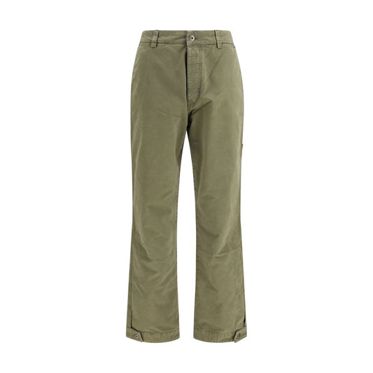 Off-White Bicolor Cotton Casual Pants
