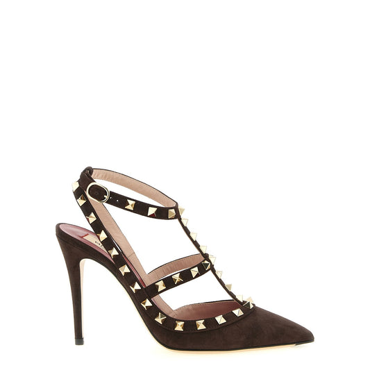 Valentino Garavani Brown Calfskin High Heel Pumps
