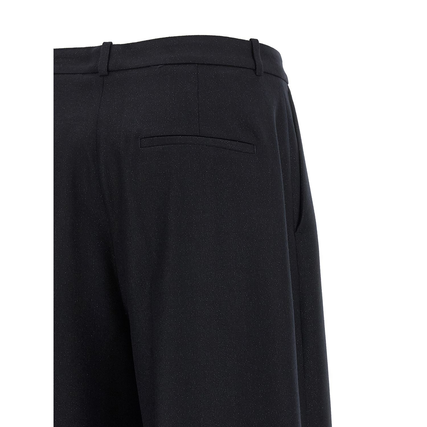 Peserico Blue Virgin Wool Casual Pants