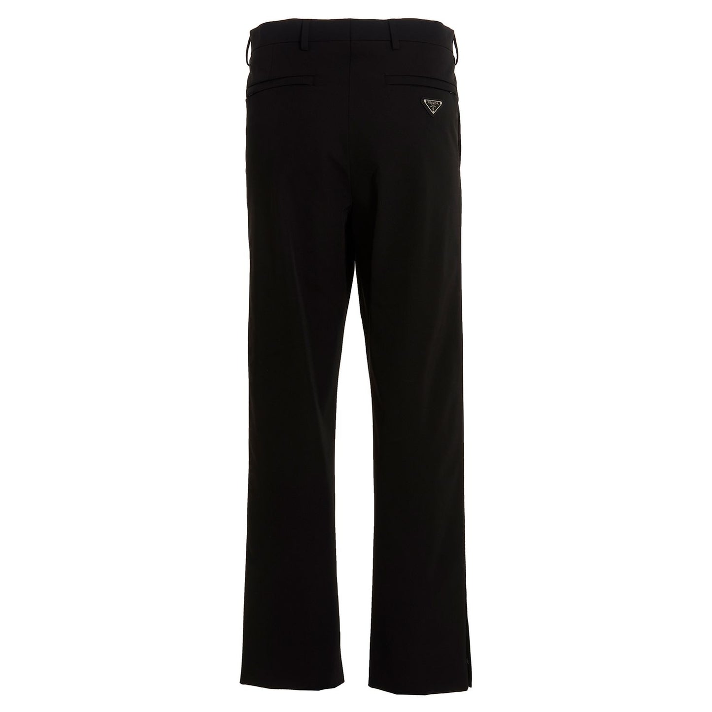 Prada Black Polyester Casual Pants