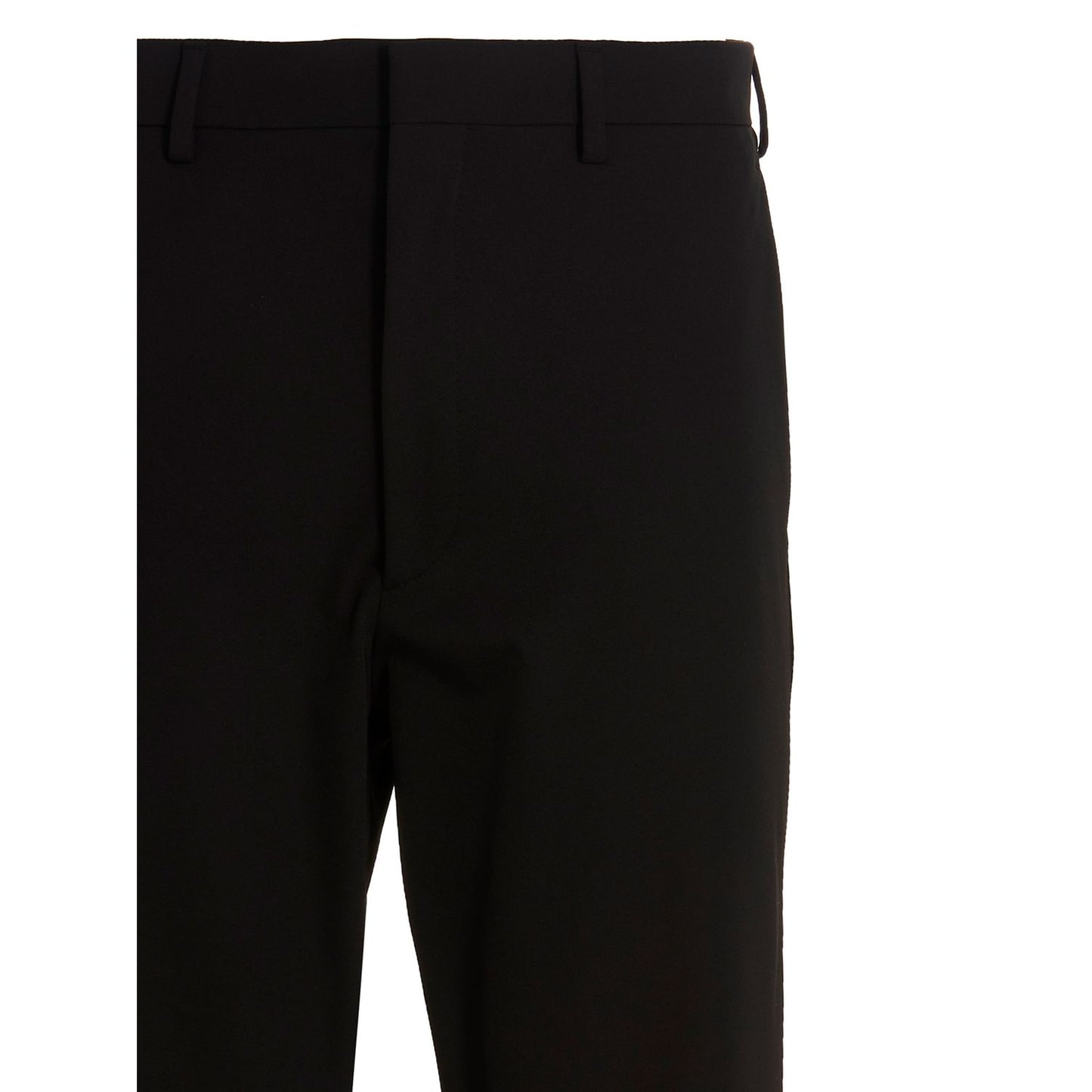 Prada Black Polyester Casual Pants