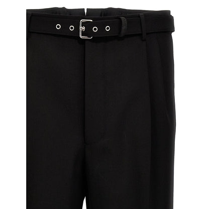 Prada Black Virgin Wool Dress Pants